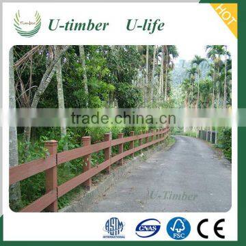High quality decorative easily assembled WPC fence wood plastic composite Garden fence panel
