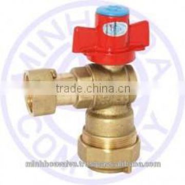 BRASS COMBINATION ANGLE VALVE LOCK HANDLE FOR WATER MIHA BRAND