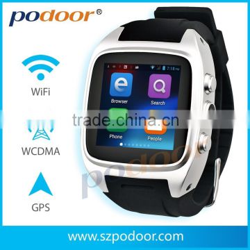 waterproof touch screen smart watch and phone smart watch gps 3g G sensor, GSM/WCDMA 3G mobile phone touch screen smart watch