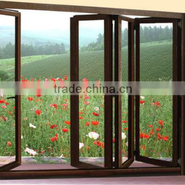 high quality wood cladding aluminum window