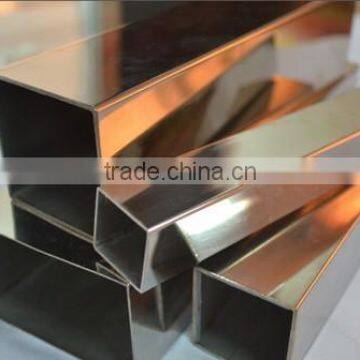 welded decoration SS304 stainless steel square rectangular pipes