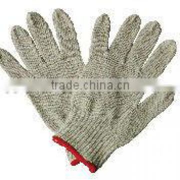 Cotton/Polyester knitted gloves
