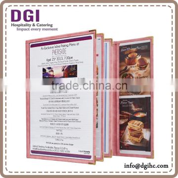 2014 DGI provided cafe transparent plastic menu holder / menu holder