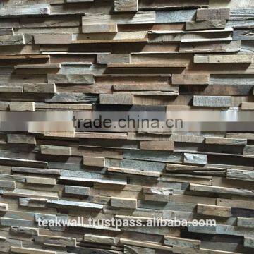 RECYCLED TEAK WALL PANEL