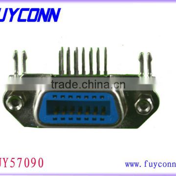 24 Pin Female DDK Centronics Connector PCB Right Angle Type
