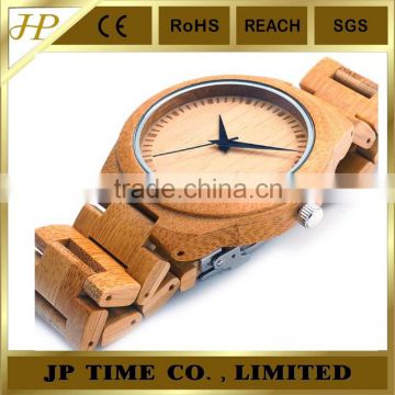 Pine 100% natural bamboo wrist watch for men women Gift box bamboo