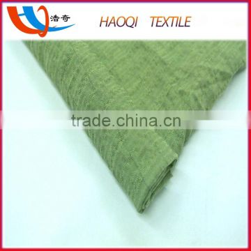 Direct from factory HaoQi textile woven 10S*10S cotton moss crepe fabric for women dress