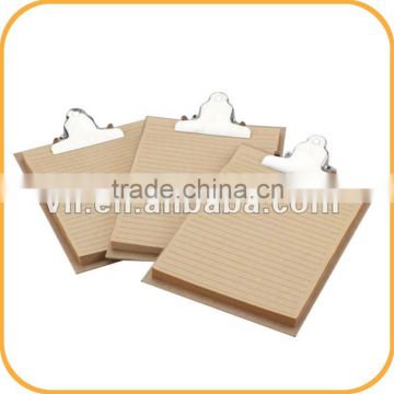 New design card board clip notebook with craft paper