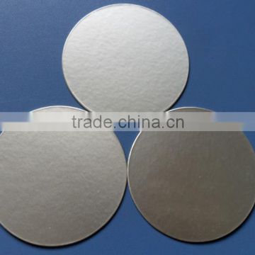 Top quality customized silver adhesive aluminum foil induction liner