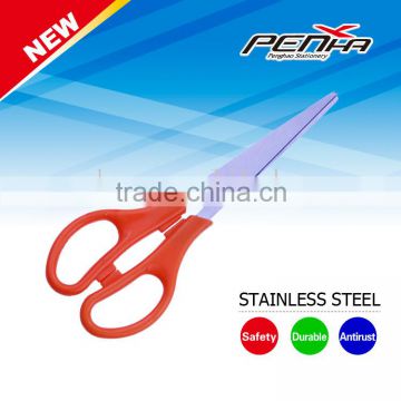 Color handle stianless steel high quality wholesale scissors student scissors