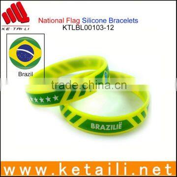 Wholesale China Alibaba OEM Silicone Bracelet Glow In the Dark Silicone Gel Bracelet Silicone Gold Bracelet