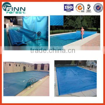 Eco friendly pvc foam printed anti-slip bubble plastic swimming pool cover