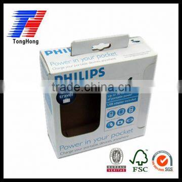 white foldable paper box with PVC window