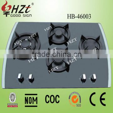 60 CM Curve glass top gas cooker (HB-46003)