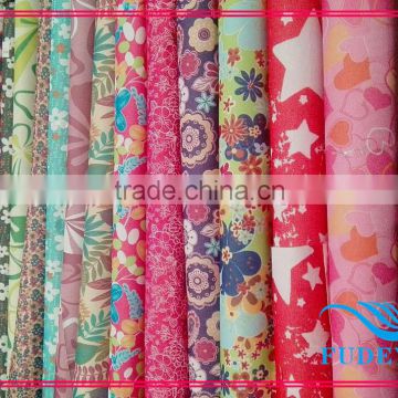 PVC coated FDY polyester printed bag fabric