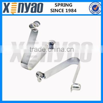 Custom steel V shape spring clip