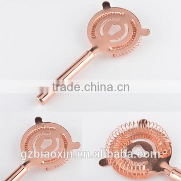 cocktail wine strainer with copper plated