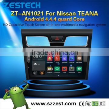 Latest Android 4.4.4 up to 5.1 car video player For Nissan TEANA MCU 1.6G 4 core 3g wifi OBDII