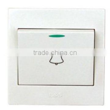 10A 250V, 1 Way Bell Electrical Switch with Fluophor