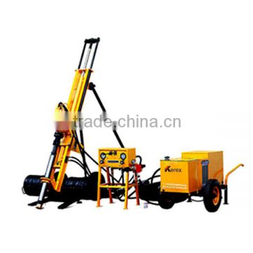 Crawler Portable drilling rigs HQJ100 Diesel driven for mining