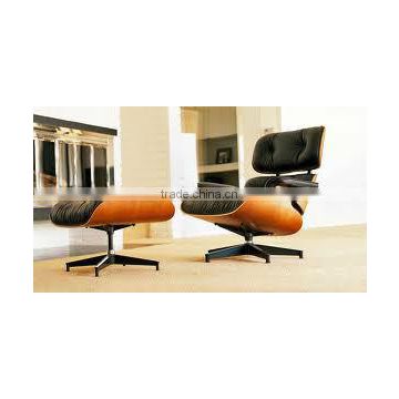 Office Leather Charles Lounge Chair and Ottoman