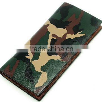 men's camouflage wallets military style head layer sheepskin men's wallet