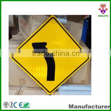 High intensity reflective film with Prismatic Road safety traffic sign