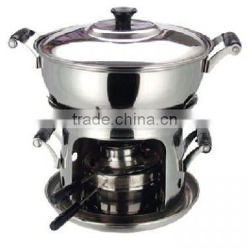 stainless steel Mini hot pot cooking pot hot pot for single
