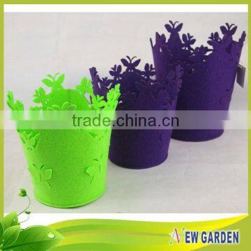 Wholesale Price Different Color Metal Garden Lacy Glowing Flower Pot