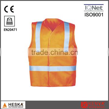 Hi vis knitted police reflective vest cheap safety vest with EN 20471