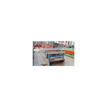 Roof Panel Glazed Tile Roll Forming Machine / Former Machine with 5.5kw motor