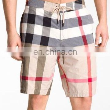 OEM cheque mens board shorts with stripes - fishermen short,fashion plain board shorts - sexy mens board short -