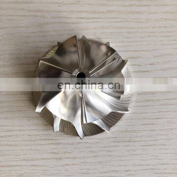 RHF5 54.06/71.40mm 6+6 Blades high performance aluminum 2618/milling/billet turbo compressor wheel