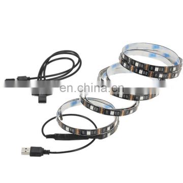 DC5V RGB 5050 Color Changeable TV Background Lighting USB LED Strip with smart phone control
