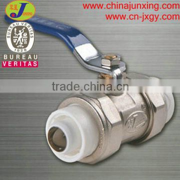 PERT Pipe fittings/ Plastic pipe fittings hot fusion brass ball valve