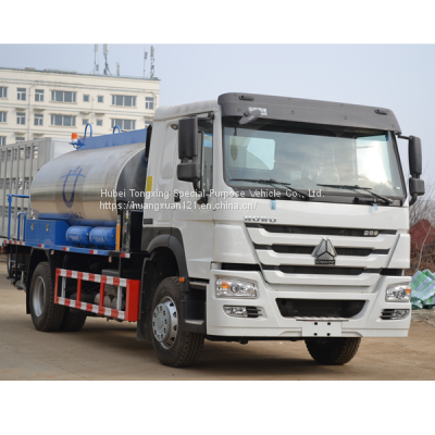 Dongfeng asphalt distributor, how much is the price of asphalt distributor, asphalt synchronous seal distributor, 12 tons asphalt distributor