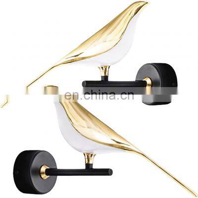 Unique Indoor Outdoor Light Imitation Home Kitchen Bedside Simplicity Magpie Wall Lamp