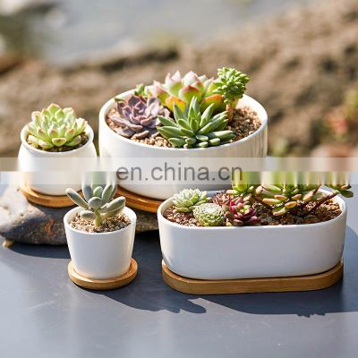 In Stock Set Planter European Chaozhou Humanoid Succulent Giant White 1 Piece 14 Inch Plant Pot Ceramic Indoor Drawing Big