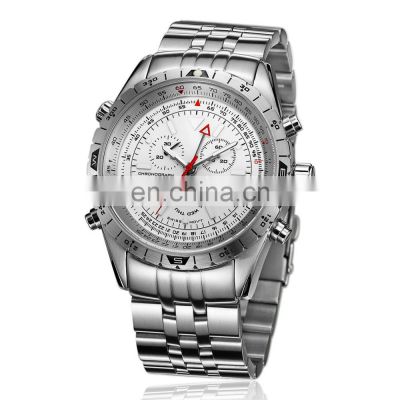 2019 Classic Custom Logo Pilot 10ATM Solid Stainless Steel Band Watches Men Luxury