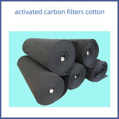 Activated carbon filter cotton honeycomb shaped activated carbon filter cotton