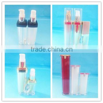 Luxury acrylic cosmetic cream bottle container / good quality empty plastic acrylic cosmetic bottle with sprayer pump