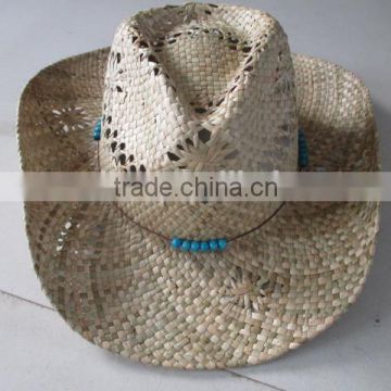 High Quality paper cowboy hat for men classic paper straw