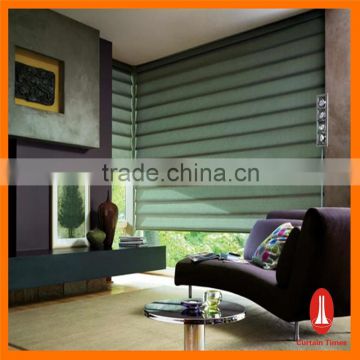 Curtain times motorized colored vertical blinds with sheer roman design