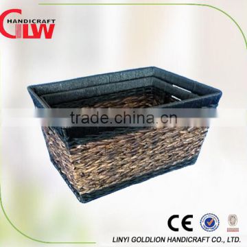 Set of 2 paper and rush storage basket,chinese woven basket