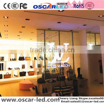 outdoor and indoor electronic led glass video clear glass display XW5 transparent glass led display led wall display