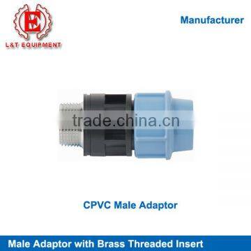 Male Adaptor with Brass Threaded Insert CPVC Pipe