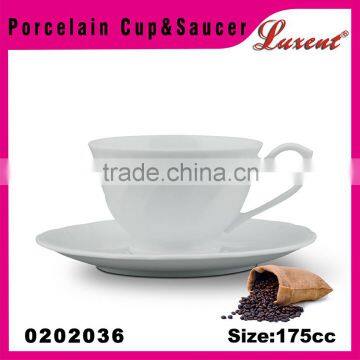 wholesale factory low price unique shape coffee cup and saucer