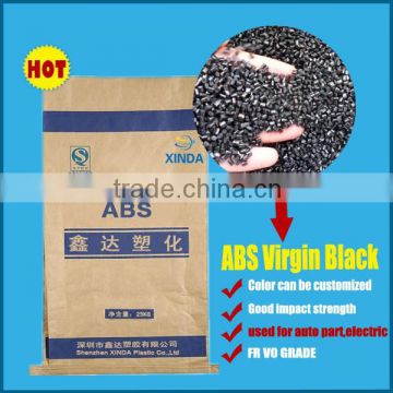 shenzhen factory price plastic pellets black abs plus plastic