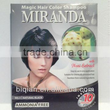 Miranda Noni Extract Hair Color Shampoo / Hair Dye Colour Shampoo/Permanent Hair Dye Color For Women