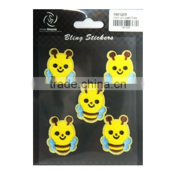 #1501205 iron-on patches cute bee hot fix motif